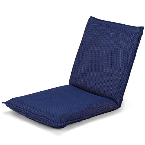 DREAMADE Bodenstuhl mit Verstellbarer Rücklehne, Gepolsterter klappbarer Bodensessel mit Schlaffunktion, Metallstruktur, Beim Lesen TV-Schauen, Gaming, Bodenkissen, Faules Sofa für Zuhause DREAMADE Bodenstuhl mit Verstellbarer Rücklehne, Gepolsterter klappbarer Bodensessel mit Schlaffunktion, Metallstruktur, Beim Lesen TV-Schauen, Gaming, Bodenkissen, Faules Sofa für Zuhause von DREAMADE
