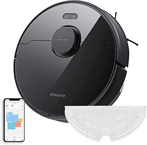 DREAME D9 Max Staubsauger Roboter mit Laser-Navigation 4000Pa Saugroboter mit wischfunktion 150min Laufzeit Saug und Wischroboter App/Alexa Verbidung roboterstaubsauger Teppicherkennung, Schwarz DREAME D9 Max Staubsauger Roboter mit Laser-Navigation 4000Pa Saugroboter mit wischfunktion 150min Laufzeit Saug und Wischroboter App/Alexa Verbidung roboterstaubsauger Teppicherkennung, Schwarz von dreame