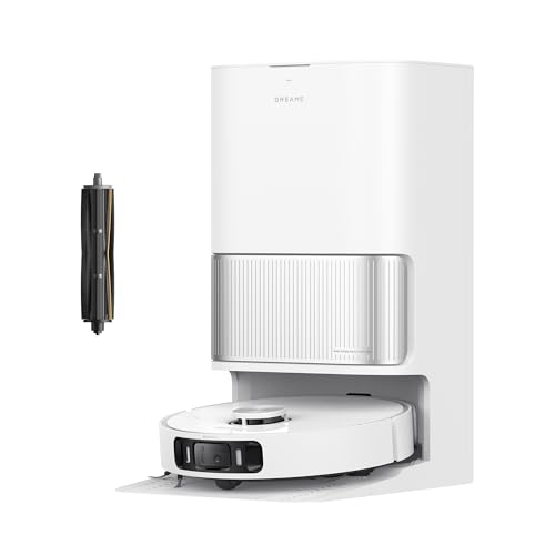 DREAME L40 Ultra AE Saugroboter mit Wischfunktion, 19.000 Pa Saugkraft, viele Bürsten und EIN Flexibler Wischmopp, nassen und trockenen Schmutz,Das All-in-1-Dock entleert Staub von Dreame