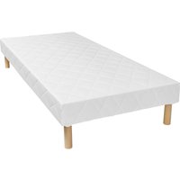 Bettgestell mit Lattenrost - 100 x 200 cm - Weiß - PANACEA von YSMÉE von Vente-unique