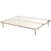 Lattenrost - mit Füßen - 140 x 190cm - 2x 19 Latten - Beige - KALISTA von YSMEE Lattenrost - mit Füßen - 140 x 190cm - 2x 19 Latten - Beige - KALISTA von YSMEE von Vente-unique