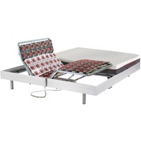 Relaxbett elektrisch - Matratzen mit Memory Schaum - ATRIDE von DREAMEA - mit OKIN-Motor - Weiß - 2 x 90 x 200 cm von DREAMEA