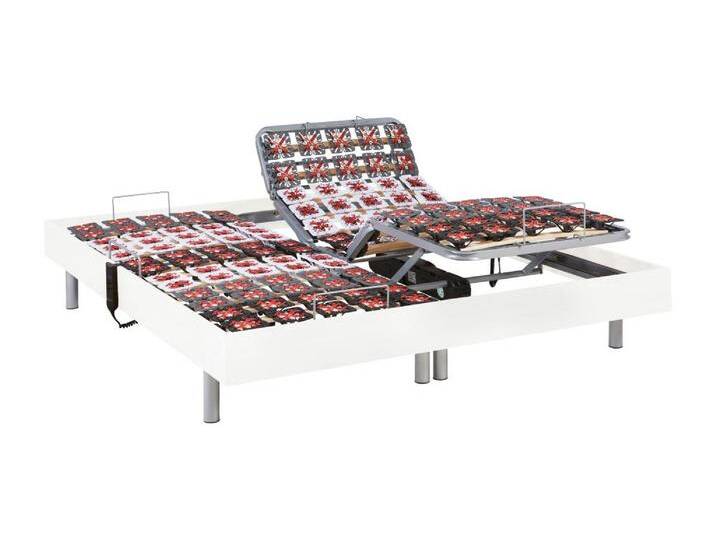 Relax-Bettgestell 2 x 78 Modulteller - 2x 90 x 200 cm - Weiß - DREAMEA von DREAMEA