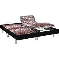 Relax-Bettgestell 2 x 48 Modulteller - 2x 70 x 190 cm - Schwarz - DREAMEA von Vente-unique
