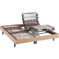 Relax-Lattenrost 2 x 30 Tellermodule mit OKIN-Motoren - 2x 90 x 200 cm - Eichefarben - DREAMEA Relax-Lattenrost 2 x 30 Tellermodule mit OKIN-Motoren - 2x 90 x 200 cm - Eichefarben - DREAMEA von Vente-unique