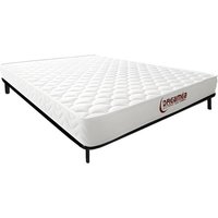 Set aus Lattenrost + Matratze - 140 x 190 cm - Kaltschaum & Memory Schaum - Stärke 15 cm - PELOPS von DREAMEA von Vente-unique