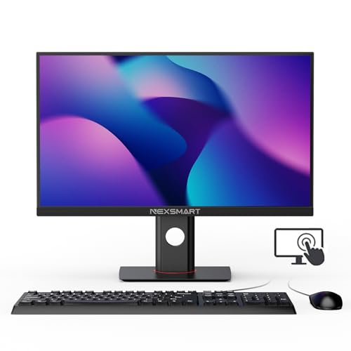 DREAMFYRE 23,8 Zoll Desktop-PC All-in-One Touchscreen Core i7 8 GB RAM 512 GB SSD PC 1920 x 1080 FHD freie Höhenverstellung, Unterstützung WLAN, Dual-Band, BT 4.2, Schwarz von DREAMFYRE