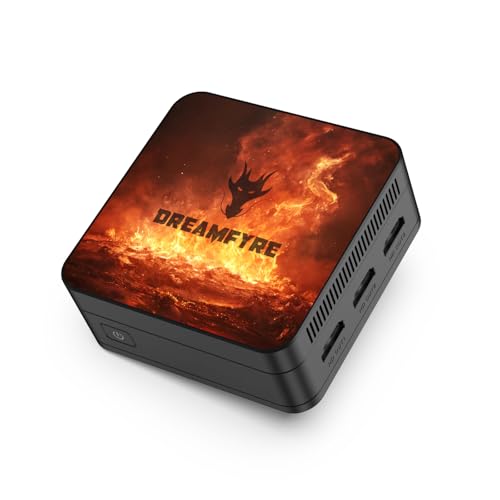 DREAMFYRE Mini PC N100 12 GB DDR5/512 GB M.2 SSD, Mini Computer Alder Lake N100 (bis zu 3,4 GHz), Mini Desktop-PC, 4K Triple Display, WiFi 5,0 für Zuhause/Büro/Schule von DREAMFYRE