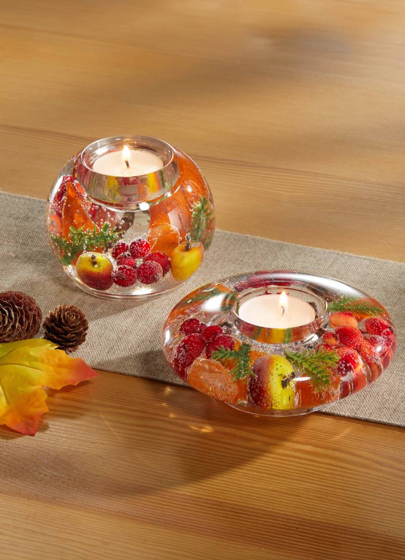 Teelichthalter aus Glas, Teelichthalter "Kugel", Bunt Teelichthalter aus Glas, Teelichthalter "Kugel", Bunt von DREAMLIGHT