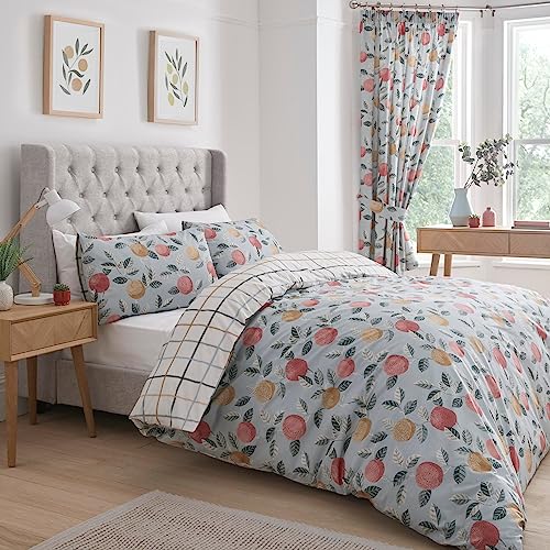 Dreams & Drapes Design – Botanische Früchte – pflegeleichtes Bettbezug-Set – Einzelbettgröße in Grün Dreams & Drapes Design – Botanische Früchte – pflegeleichtes Bettbezug-Set – Einzelbettgröße in Grün von DREAMS AND DRAPES