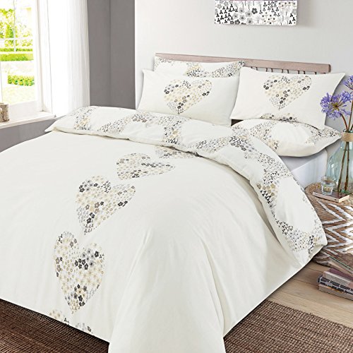 DREAMSCENE King, Polycotton, Cremefarben/Natur, Size, LIZZIENA03 von DREAMSCENE