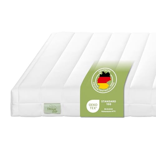 DREAMSTAR Easy Flex | ergonomischer Matratzentopper mit Kaltschaumkern | Matratzenauflage mit Härtegrad 2 und 3 | Öko-Tex Zertifiziert | 10 cm hoch | 100 x 200 cm von DREAMSTAR