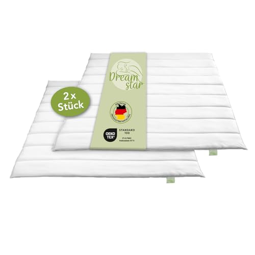 DREAMSTAR Eco 2er Set Bettdecken für alle Jahreszeiten | medium Steppdecken | waschbar 60 Grad | Allergiker geeignet | 100% Mikrofaser | 155 x 220 cm von DREAMSTAR