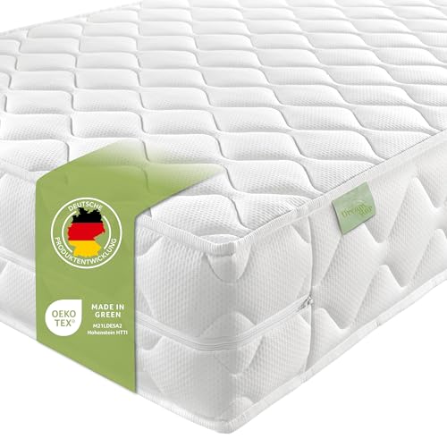 DREAMSTAR Ergo Flex XXL Duo I ergonomische 7-Zonen Kaltschaummatratze I 22 cm hoch I Öko-Tex Zertifiziert I Härtegrad 2 und 3 I 90 x 190 cm von DREAMSTAR