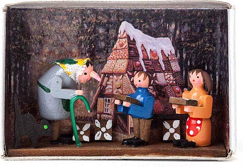 Dregeno Erzgebirge - Miniatur-Zündholzschachtel Hänsel und Gretel von DREGENO Seiffen eG