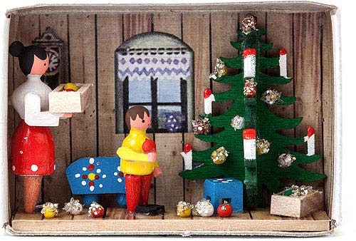 Dregeno Erzgebirge - Miniatur-Zündholzschachtel Vorfreude auf Weihnachten von DREGENO Seiffen eG
