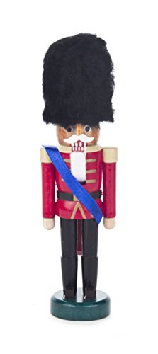 Nussknacker Figur Brite, Beefeater von DREGENO SEIFFEN 15 cm – Original erzgebirgische Handarbeit, stimmungsvolle Weihnachts-Dekoration von DREGENO Seiffen