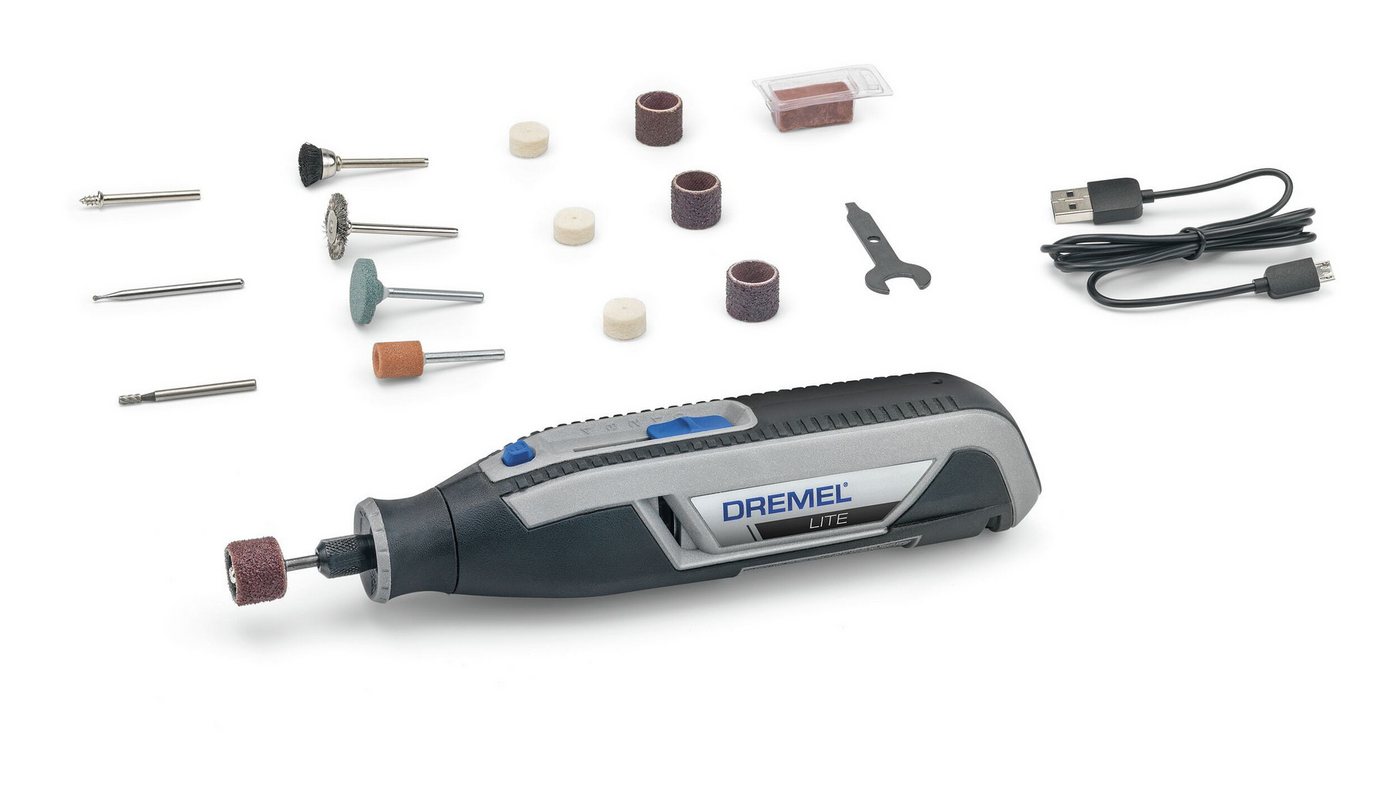 DREMEL Akku-Multischleifer, 7760-15 Multifunktionswerkzeug 3,6 V mit 15 Zubehöre von DREMEL