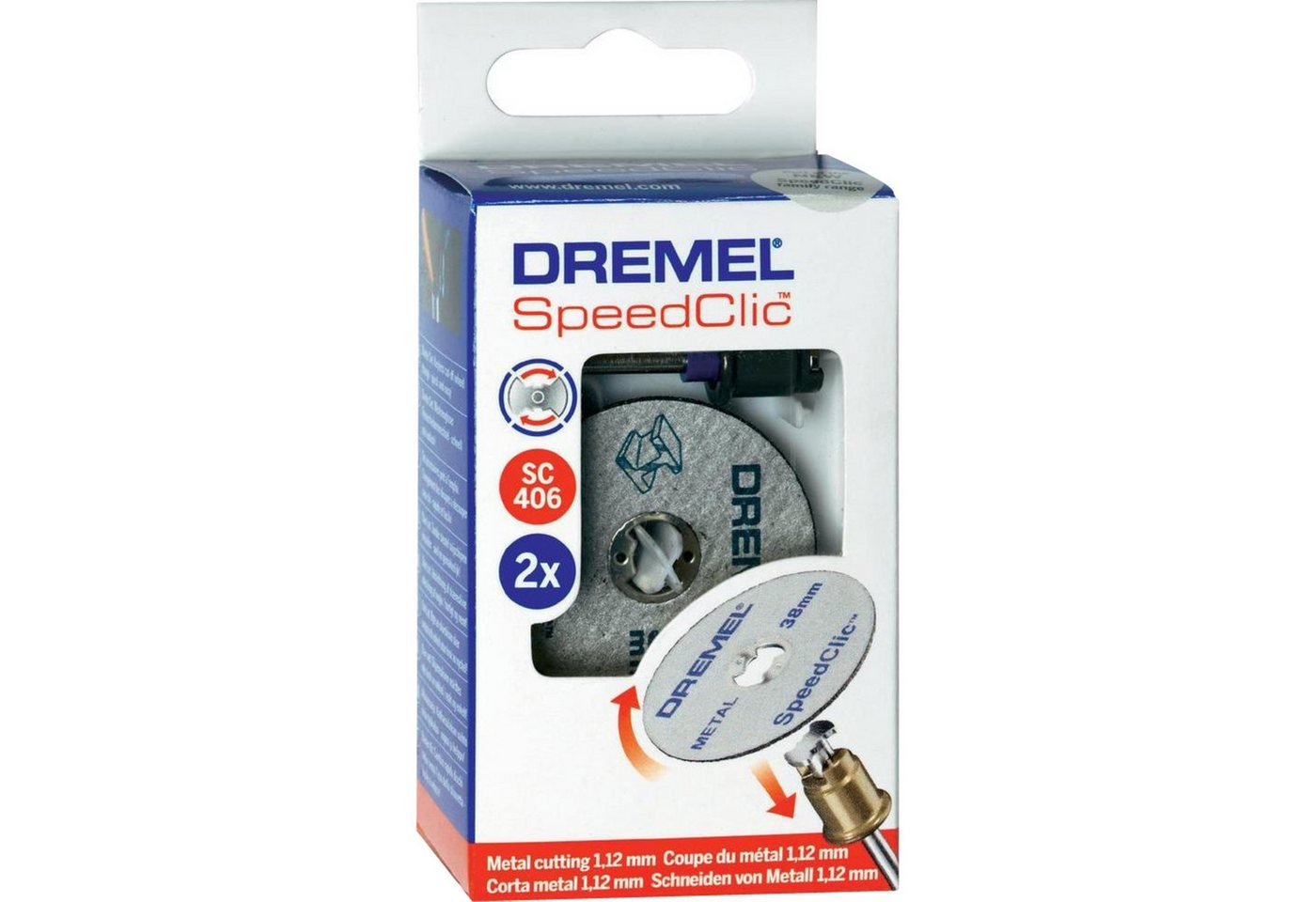 DREMEL Trennscheibe Dremel EZ SpeedClic Starter-Set (SC406), 3-teilig, Ø 38 mm von DREMEL