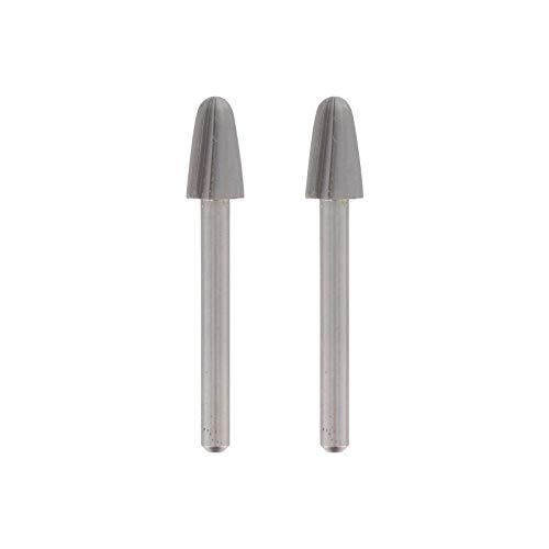 Dremel 117 Hochgeschwindigkeits-Fräser - Zubehörsatz für Multifunktionswerkzeug mit 2 Fräsern Ø 6,4mm zum Schneiden, Gravieren und Fräsen in Kunststoff, Holz, Plexiglas, Gummi, Leder u.v.m, 6,3 mm von DREMEL