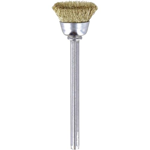 Dremel 536 Messingbürste - Zubehörsatz für Multifunktionswerkzeug mit 2 Messingbürsten Ø13mm zum Entrosten, Entgraten und Reinigen von Metall, Gold, Kupfer, Stahl, Blech, Messing u.v.m. von DREMEL