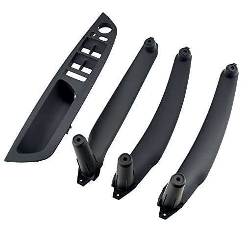 DRENGE Innen TüR Griff Für E70 E71 E72 Für X5 Für X6 2007-2014 Autoinnentürgriff Innenverkleidung Pull Trim Cover Armlehne Kohlefaser Innentürverkleidung Armlehne (Color : 3) von DRENGE