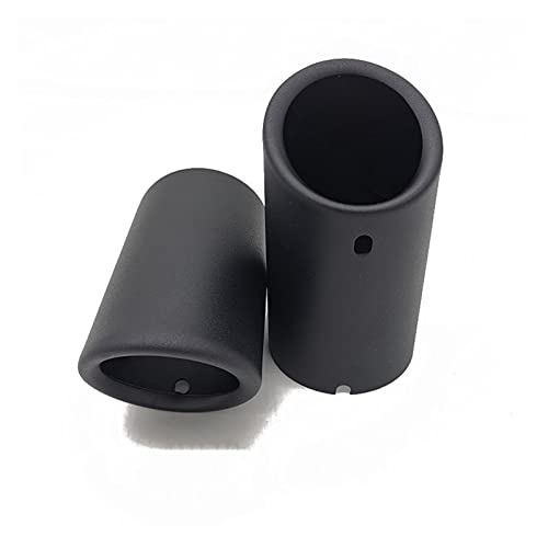 Für Für A4 Für B8 Für A3 Für 8V 8P Für A1 Für Q5 Für A5 Auto Auspuff Schalldämpfer Spitze Abdeckung Auto-Styling Zubehör Auspuffendrohr Schalldämpfer Endrohre (Color : 2pcs Matte Black) von DRENGE