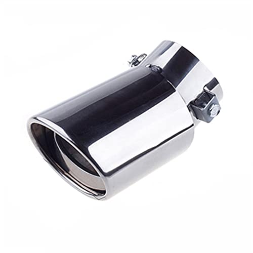 Universal 1Pcs Edelstahl Auto Auspuff Endschalldämpfer Tipp Rohr Für Auto Styling Dekoration Zubehör Auspuffendrohr Schalldämpfer Endrohre von DRENGE