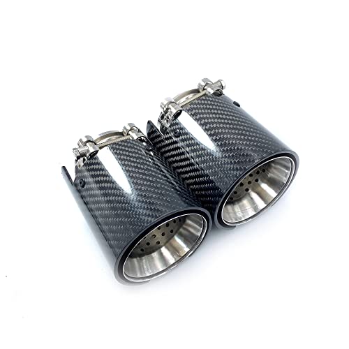 Universal Tails Tip 1PCS MP Carbon Auspuffspitzen Für F87 Für M2 F80 M3 F82 F83 Für M4 F90 Für M5 Für M6 Für M135i Für M235i M335I M435I Auspuffendrohr Schalldämpfer Endrohre (Color : 60MM IN 93MM OU von DRENGE
