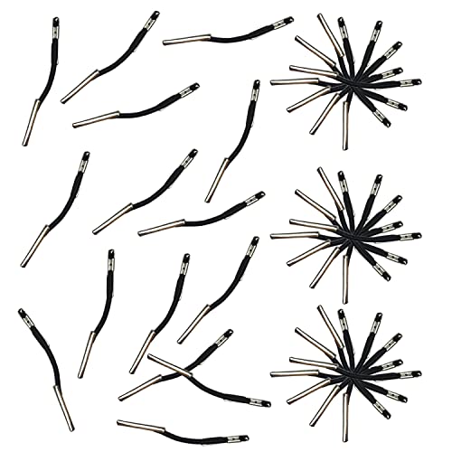 DRERIO 100 St. Elastische Schatzanhänger Metall Schatzanhänger Stationäre Schatzanhänger Elastizität Papierverschlüsse Elastische Papierbinder Locher Binder Schwarz Kurzanhänger Schnur Binder von DRERIO