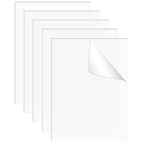 DRERIO 5 Stück Acrylplatten transparente Acrylrohlinge quadratische Acrylscheiben kleine Kunststoffplatten quadratisch 2 mm dick Acrylfolie Schilder für Bildermalerei, Basteln (15 x 10 cm) von DRERIO