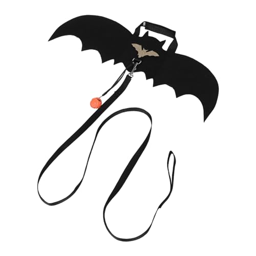 DRESSOOS 2 Sätze Halloween Pet Kostüm mit Fledermausflügeln und Kürbis Glocke Weiche Hautfreundliche Verkleidung für Katzen und Kleine Hunde Party und Festtagsaccessoires DRESSOOS 2 Sätze Halloween Pet Kostüm mit Fledermausflügeln und Kürbis Glocke Weiche Hautfreundliche Verkleidung für Katzen und Kleine Hunde Party und Festtagsaccessoires von DRESSOOS