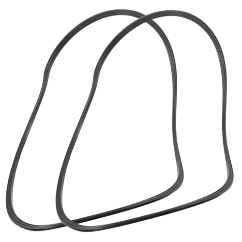 DRESSOOS 2 Stück Bodenschutzringe Für Salonstühle, 38,5 cm, Hydraulischer Basisring Für Stylingstühle Für Professionelles Friseursalon-ersatzzubehör, Schwarz von DRESSOOS