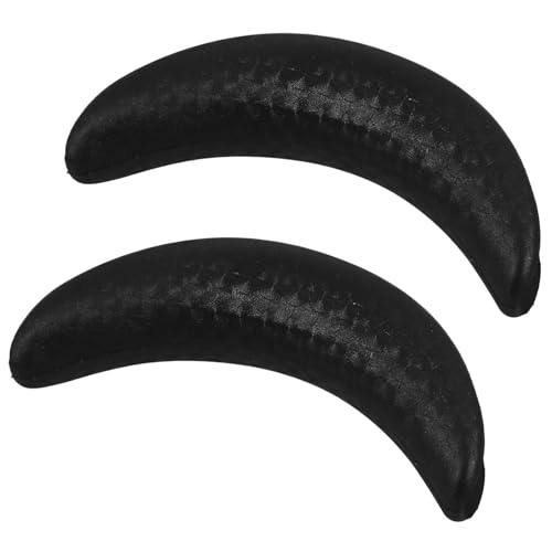 DRESSOOS 2 Stück Ergonomisches Nackenkissen für Salon Shampoo Waschbecken Schwarzes Nackenstützkissen aus Weichem Gummi Wasserfest Abnehmbar und Waschbar Komfortable Mondförmige Polsterung von DRESSOOS