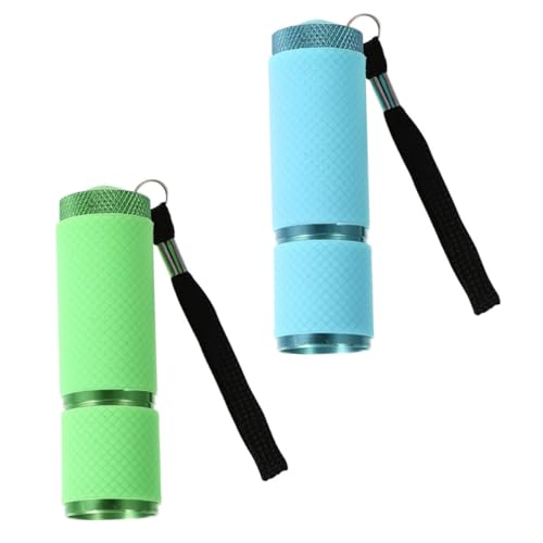 DRESSOOS 2 Stück Fluoreszenz Testlampe UV Taschenlampe für Nagelkunst und Gesichtsmasken Tragbar Kompakt Fluoreszierende Agenten Erkennend Metallisches Design Geeignet für Nagelstudio und DRESSOOS 2 Stück Fluoreszenz Testlampe UV Taschenlampe für Nagelkunst und Gesichtsmasken Tragbar Kompakt Fluoreszierende Agenten Erkennend Metallisches Design Geeignet für Nagelstudio und von DRESSOOS