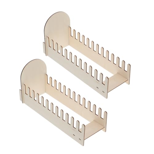 DRESSOOS 2 Stück Grußkartenständer Grußkartenständer Kartenständer Grußkartenhalter Kartenständer Grußkarten Organizer Holz von DRESSOOS