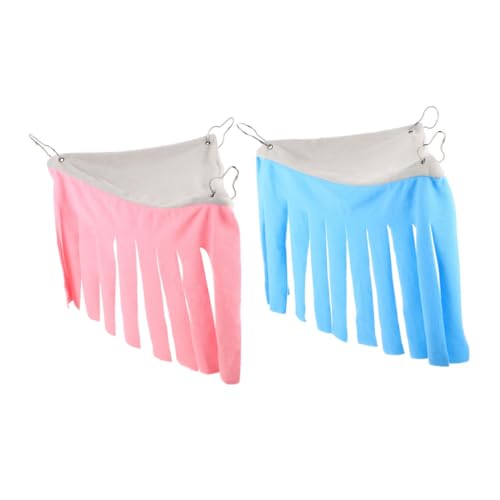 DRESSOOS 2stücke Meerschweinchen Hängematte Dreieckiges Bett Für Kleintiere Kaninchen Frettchen Chinchillas Aus Weichem Stoff Geeignet Für Innen Und Außenbereich Geräumig Und von DRESSOOS
