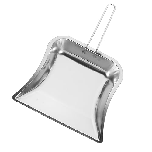 DRESSOOS 2 Stück Teiliges Edelstahl Handbesen und Kehrblech Kompakte Leichte Schaufeln mit Ergonomischem Griff Praktische Reinigungshilfen für Haushalt und Schreibtisch Langlebig und von DRESSOOS
