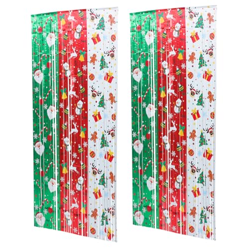 DRESSOOS 2stücke Weihnachts-fransen-vorhänge Als Mehrzweck-hintergrunddekoration Für Partys Für Geburtstagsfeiern Und Festliche Anlässe DRESSOOS 2stücke Weihnachts-fransen-vorhänge Als Mehrzweck-hintergrunddekoration Für Partys Für Geburtstagsfeiern Und Festliche Anlässe von DRESSOOS