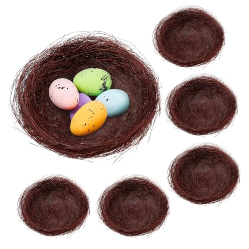DRESSOOS 20 Stück Künstliche Vogelnester Dekoration Realistisch Braun Vielseitig für Garten Hochzeit Heim und Fotodeko als Schmuckhalter und Buffet Accessoire von DRESSOOS