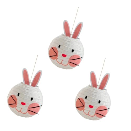 DRESSOOS 3 Stück Teiliges Osterhasen-Papierlaternen - Kreative Hängende Deko Farbige Runde Laternen Kinderfreundliche Frühlingsdeko für Party Kindergeburtstag Kindergarten und Innenräume DRESSOOS 3 Stück Teiliges Osterhasen-Papierlaternen - Kreative Hängende Deko Farbige Runde Laternen Kinderfreundliche Frühlingsdeko für Party Kindergeburtstag Kindergarten und Innenräume von DRESSOOS