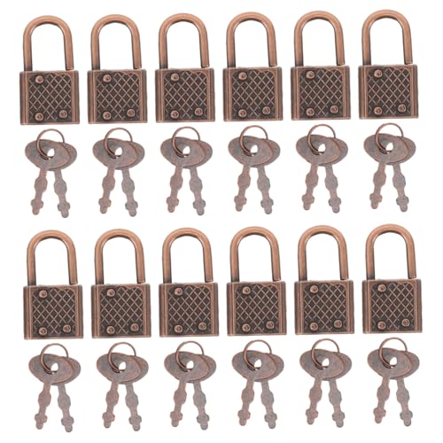 DRESSOOS 30 Sätze Mini Metall-padlocks mit Schlüssel für Piratenschatzkisten Halloween Party Zubehör Kinderspielzeug DIY Dekorationen Role-playing Robuste Schloss-accessoires von DRESSOOS