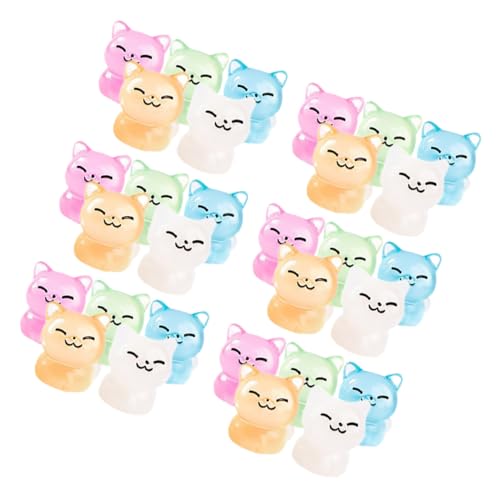 DRESSOOS 30 Stück Im Dunkeln Leuchtende Mini Katzen Aus Kunstharz Tier Dekoration Mini Tierfiguren Mini Katzen Katzen Verzierungen Aus Kunstharz Katzen Figuren Deko Für Den DRESSOOS 30 Stück Im Dunkeln Leuchtende Mini Katzen Aus Kunstharz Tier Dekoration Mini Tierfiguren Mini Katzen Katzen Verzierungen Aus Kunstharz Katzen Figuren Deko Für Den von DRESSOOS