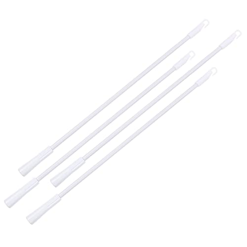 DRESSOOS 4 Stück Teiliges Aluminiumlegierung Fensterrollo Stab Transparent Langlebig Einfach zu Montieren für Jalousien und Vorhangsteuerung von DRESSOOS