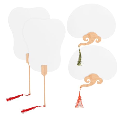 DRESSOOS 4 Stück Teiliges DIY Fächer aus Dickem Xuan-papier mit Bambusgriff Leerer Malfächer für Handbemalung Leichte Handventilatoren für Dekoration Hochzeit Bühnenauftritt DRESSOOS 4 Stück Teiliges DIY Fächer aus Dickem Xuan-papier mit Bambusgriff Leerer Malfächer für Handbemalung Leichte Handventilatoren für Dekoration Hochzeit Bühnenauftritt von DRESSOOS