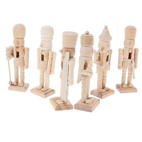 DRESSOOS 6st Leere Hölzerne Nussknackerfiguren Unvollendeter Soldat-nussknacker Mini-nussknacker Aus Holz Unbemalte Nussknackerfiguren Aus Holz Nussknackerpuppe Aus Weihnachten Nussbaum DRESSOOS 6st Leere Hölzerne Nussknackerfiguren Unvollendeter Soldat-nussknacker Mini-nussknacker Aus Holz Unbemalte Nussknackerfiguren Aus Holz Nussknackerpuppe Aus Weihnachten Nussbaum von DRESSOOS