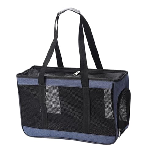 DRESSOOS Atmungsaktive Leichte Haustier Tragetasche aus Oxford mit Schultergurt und Fenster für Katzen und Kleine Hunde für Reisen Outdoor und Alltag Großer Blauer Pet Carrier DRESSOOS Atmungsaktive Leichte Haustier Tragetasche aus Oxford mit Schultergurt und Fenster für Katzen und Kleine Hunde für Reisen Outdoor und Alltag Großer Blauer Pet Carrier von DRESSOOS