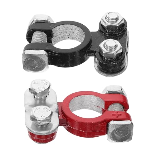 DRESSOOS Batterieklemmen Aluminiumlegierung Autobatterieanschlussklemmen Für Auto Boot Wohnmobil Langlebige Batterie Polklemmen Mit Einfacher Installation von DRESSOOS
