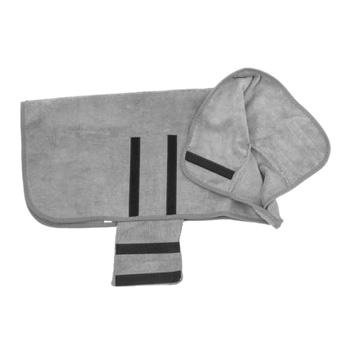 DRESSOOS Baumwoll Hundebademantel Xs Schnell Trocknender Saugfähiger Hundebademantel aus Weicher Baumwolle Leichter Trockenmantel für Kleine Hunde Atmungsaktiver Bequemer von DRESSOOS