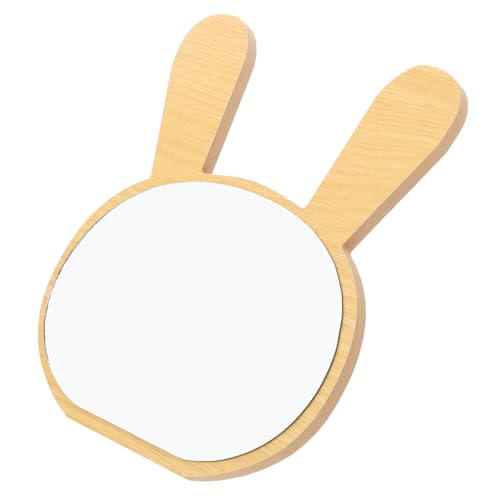 DRESSOOS Holz Schminkspiegel Tischspiegel Mit Stabiler Basis Abnehmbarer Desktop Makeup Mirror Für Schlafzimmer Und Wohnräume von DRESSOOS